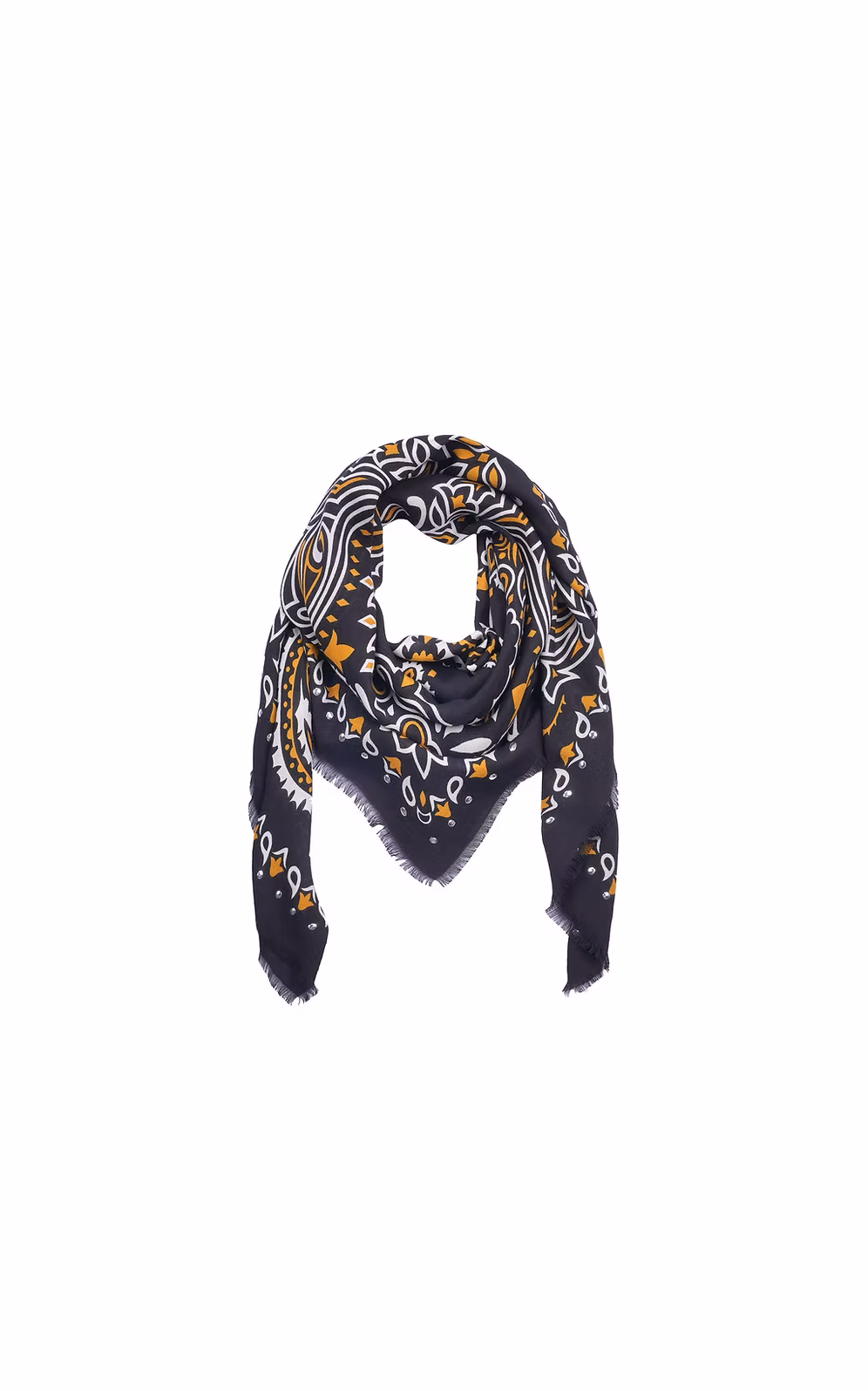 Scarf Paisley Black