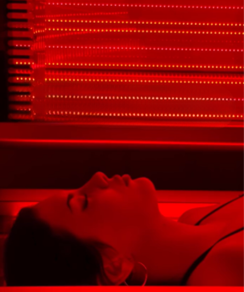 Red light therapy bed